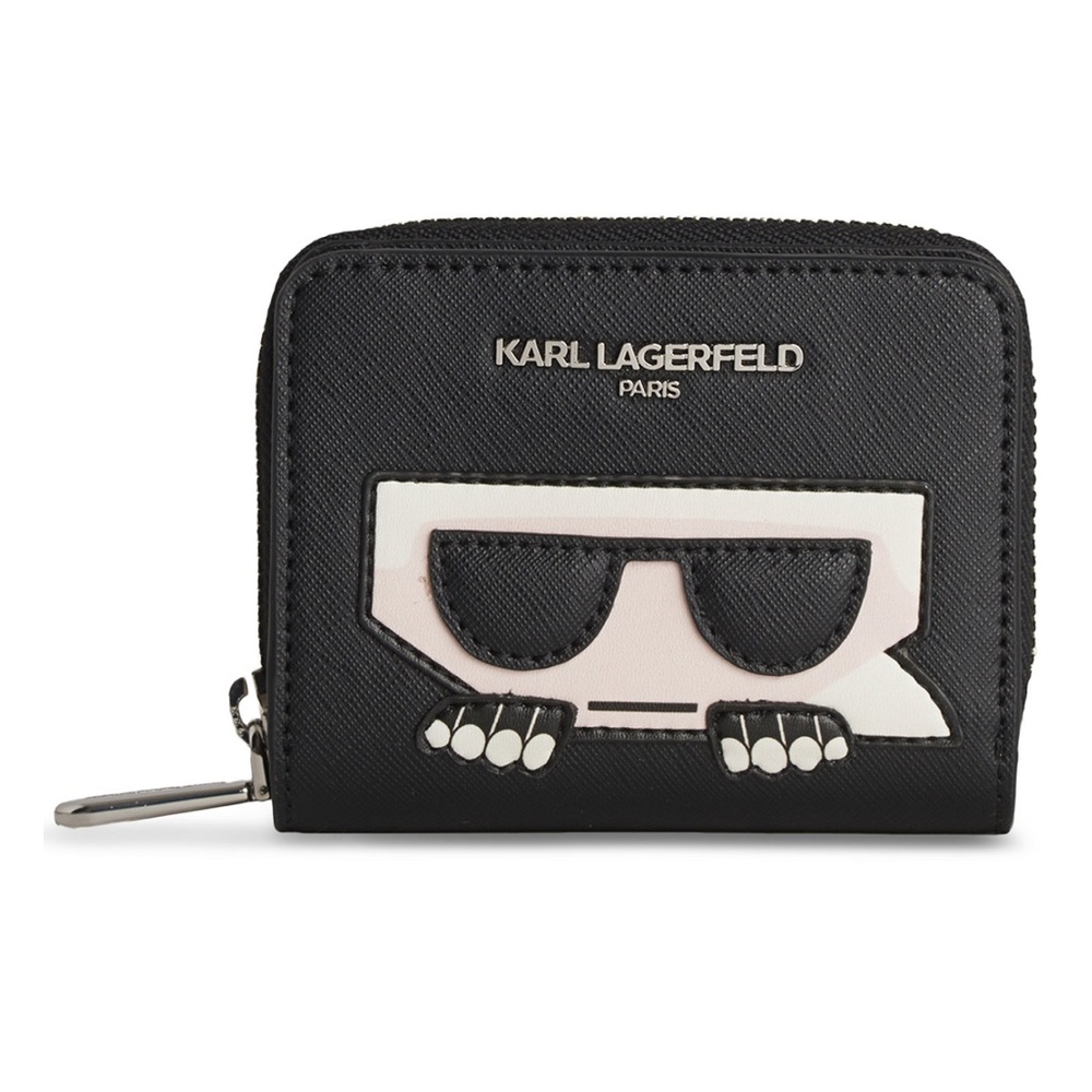 Karl Lagerfeld Paris Logo Zip-Around Wallet